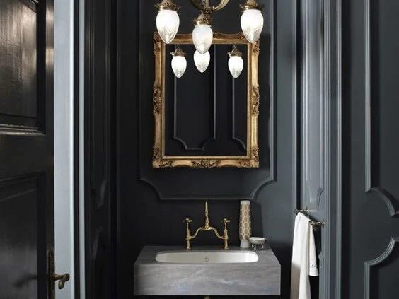 dark moody bathroom, dark bathroom ideas