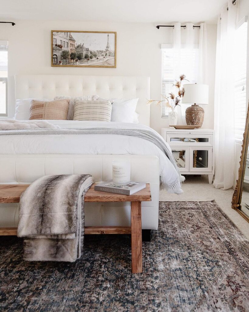 Textured Rugs: Completing the Farmhouse Bedroom Look