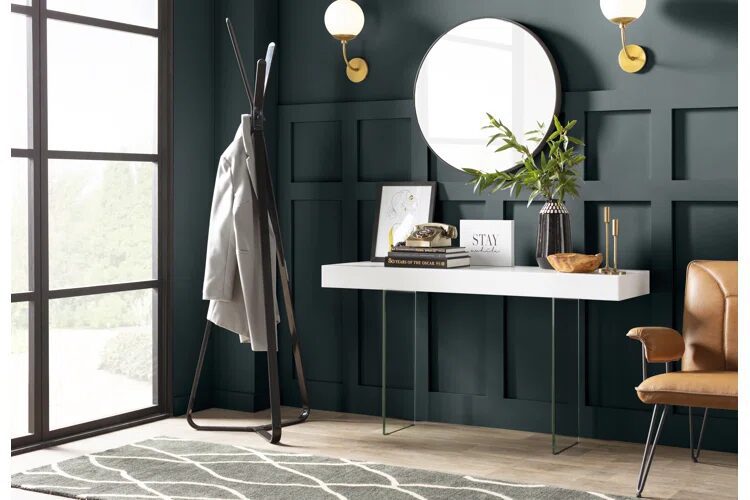 Unique Furniture Selections: Crafting Chic Dark Entryway Spaces