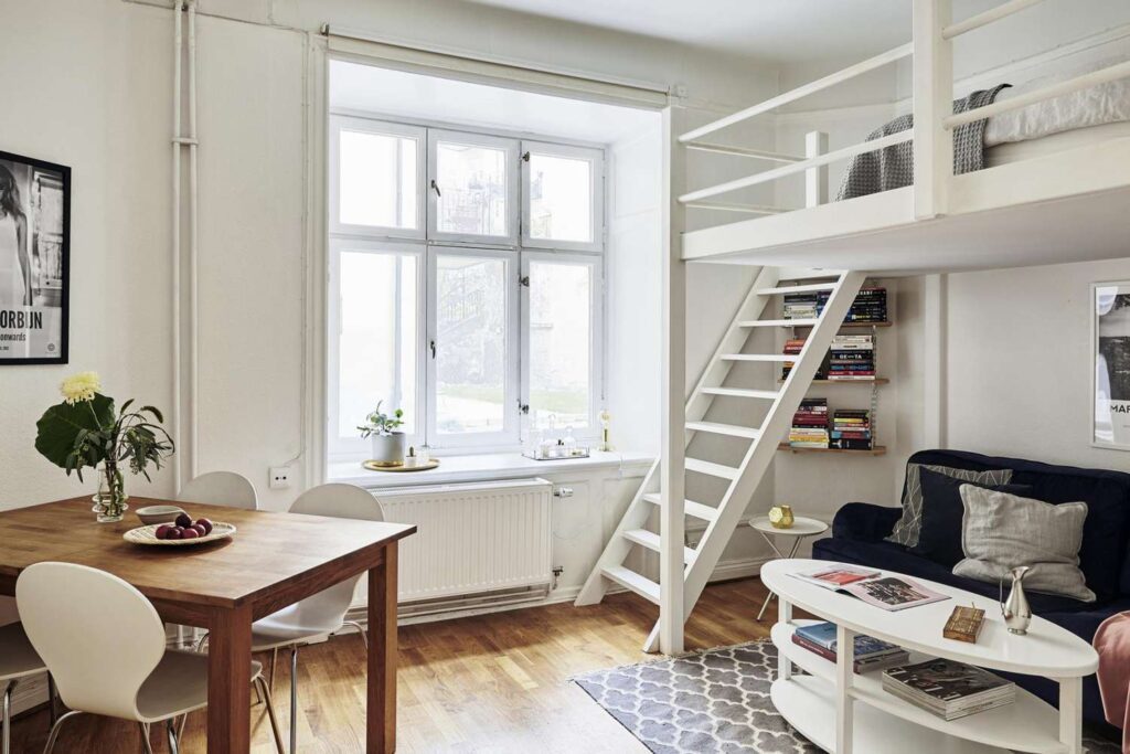 Loft Beds to Free Up Floor Space - Maximizing Small Studio Apartment Ideas