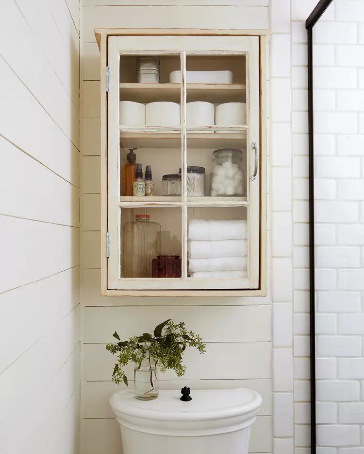 Cabinet Units: Hidden Over the Toilet Storage Ideas