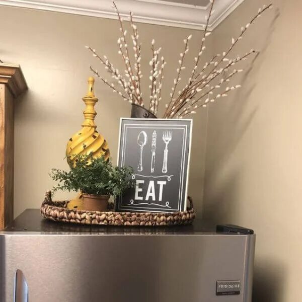 top of the fridge decor ideas