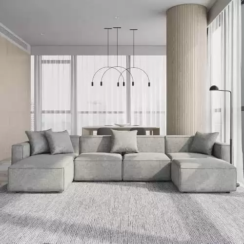 Acanva Luxury Modular Sectional Living Room Sofa